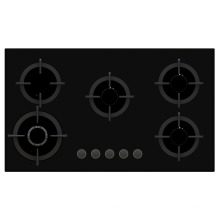 Sabaf Five Burner Tempered Glass Gas Stove